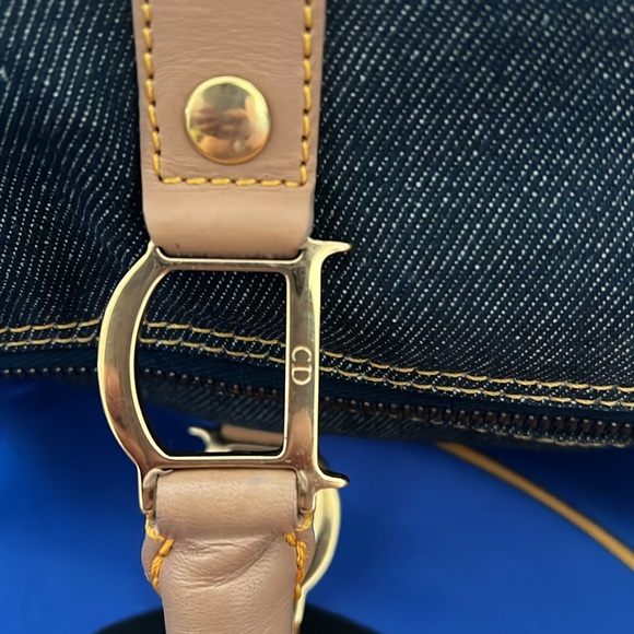 Rare Authentic Preloved Christian Dior Denim Canvas Speedy - Picture 8 of 17